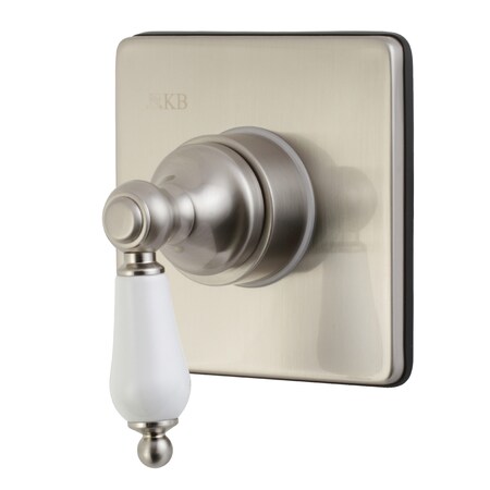Kingston Brass KS3048PL 3-Way Diverter Valve with Trim Kit, Brushed Nickel